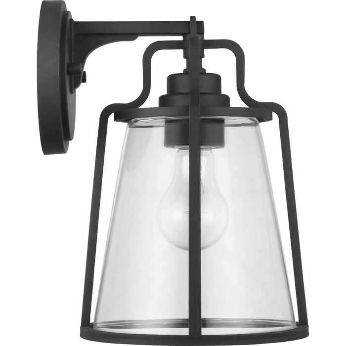Progress Lighting P560178-031 One Light Wall Lantern, Black
