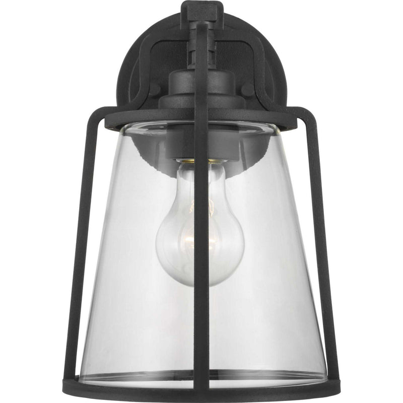 Progress Lighting P560178-031 One Light Wall Lantern, Black