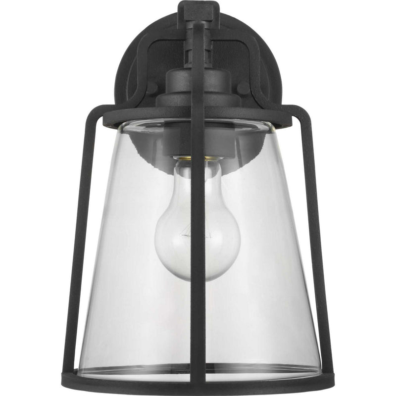 Progress Lighting P560178-031 One Light Wall Lantern, Black