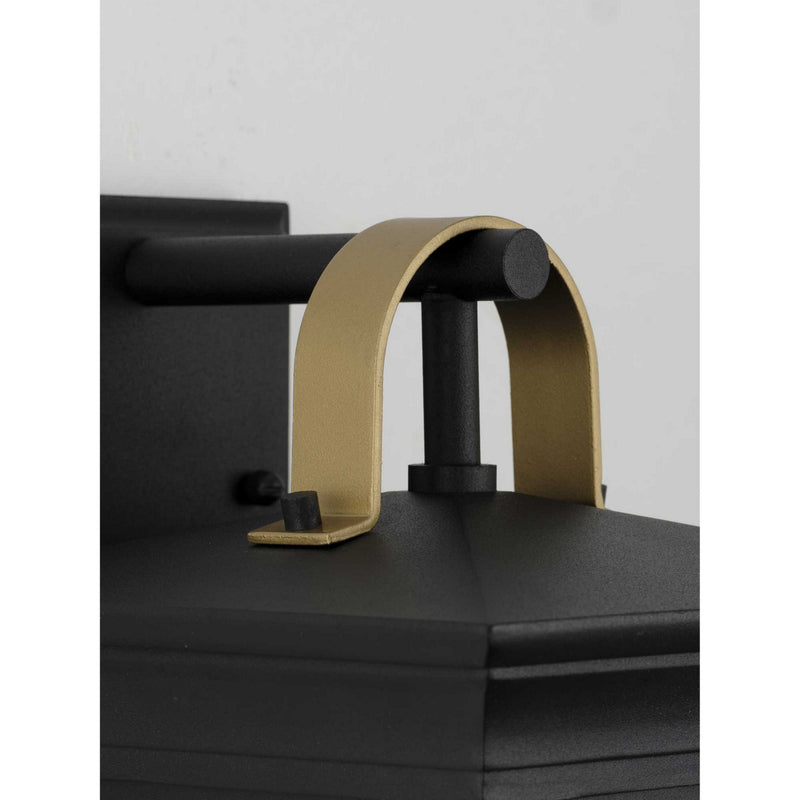 Progress Lighting P560182-031 One Light Wall Lantern, Black