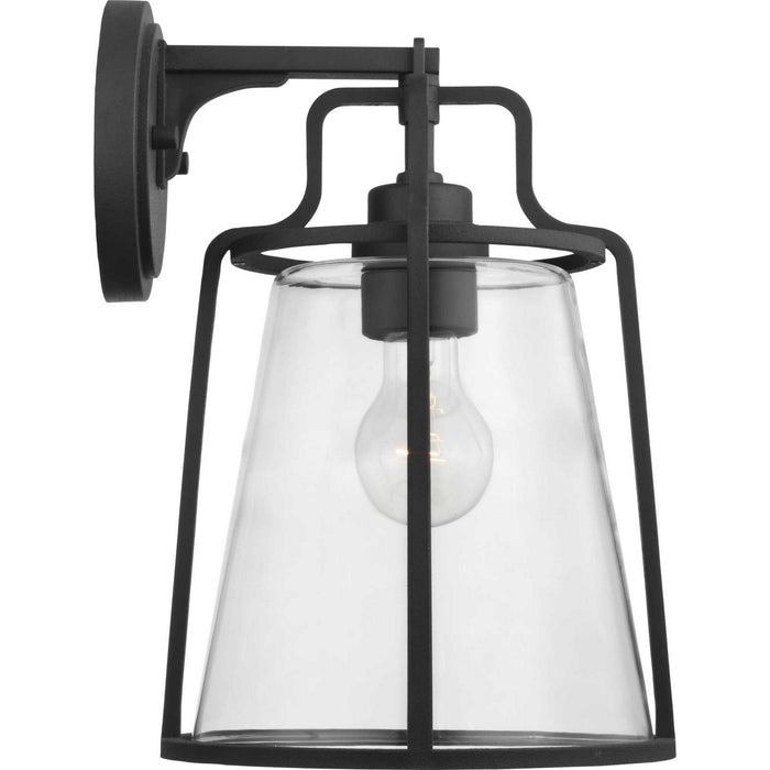 Progress Lighting P560185-031 One Light Wall Lantern, Black