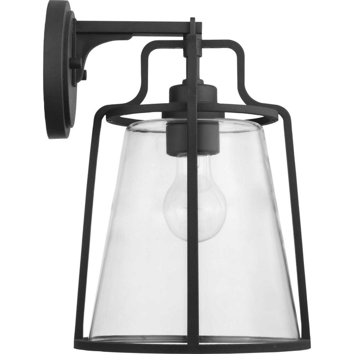 Progress Lighting P560185-031 One Light Wall Lantern, Black