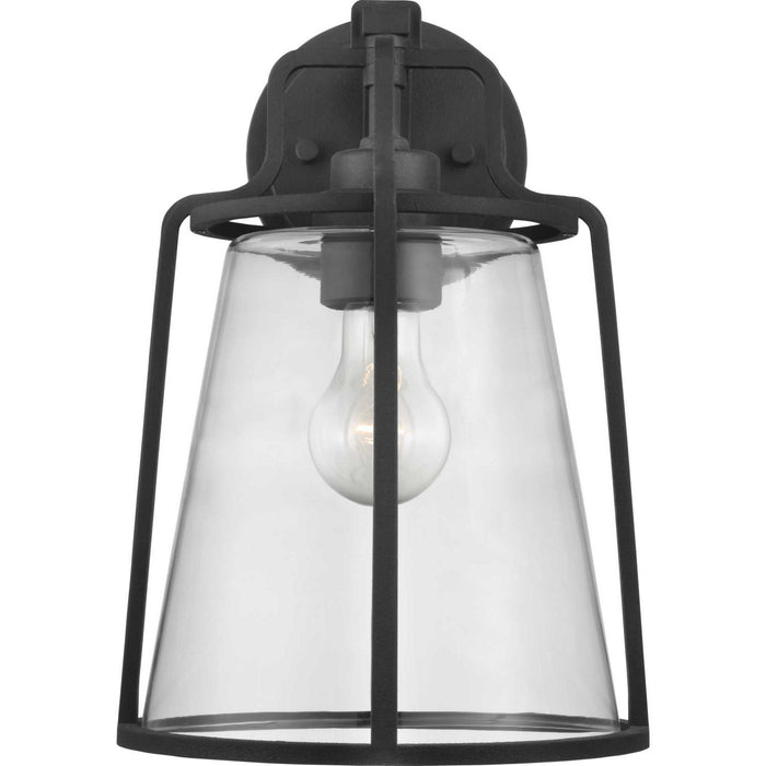Progress Lighting P560185-031 One Light Wall Lantern, Black
