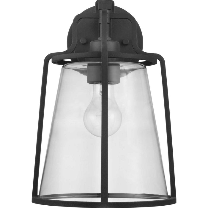 Progress Lighting P560185-031 One Light Wall Lantern, Black