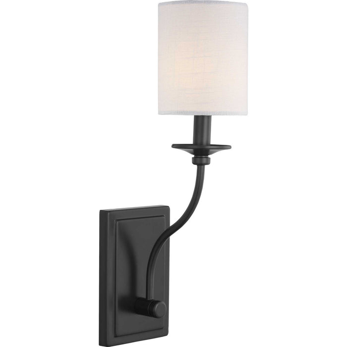 Progress Lighting P710018-031 One Light Wall Sconce, Black