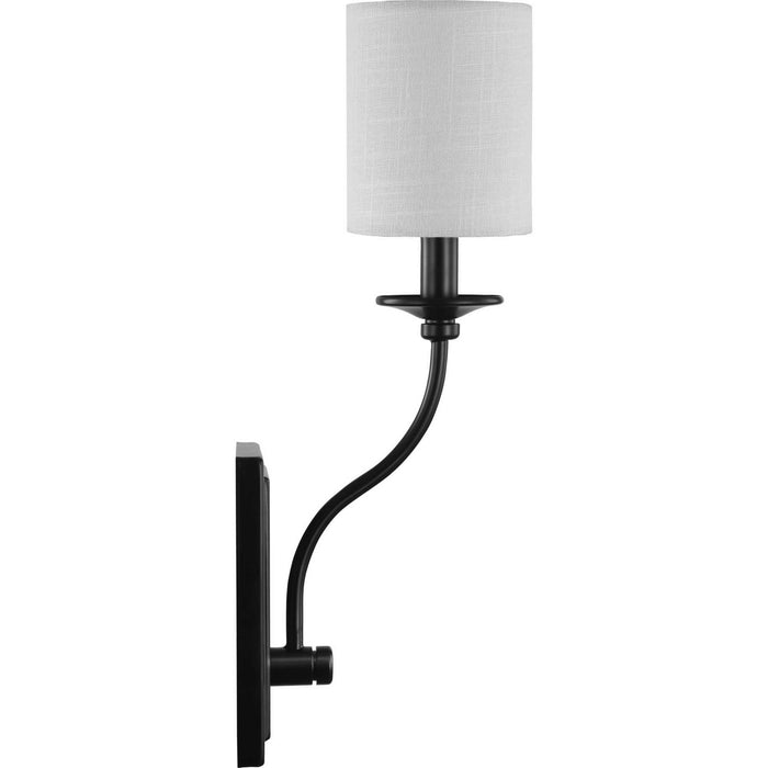 Progress Lighting P710018-031 One Light Wall Sconce, Black