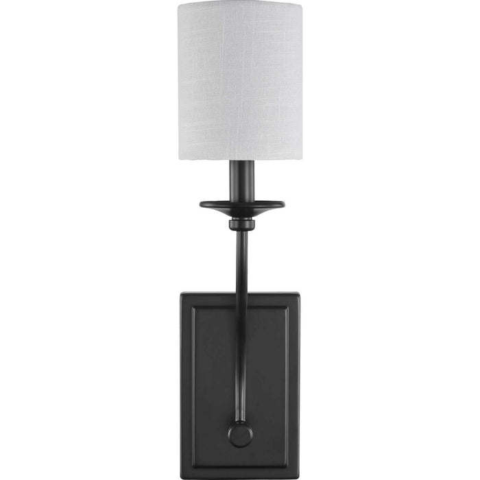 Progress Lighting P710018-031 One Light Wall Sconce, Black