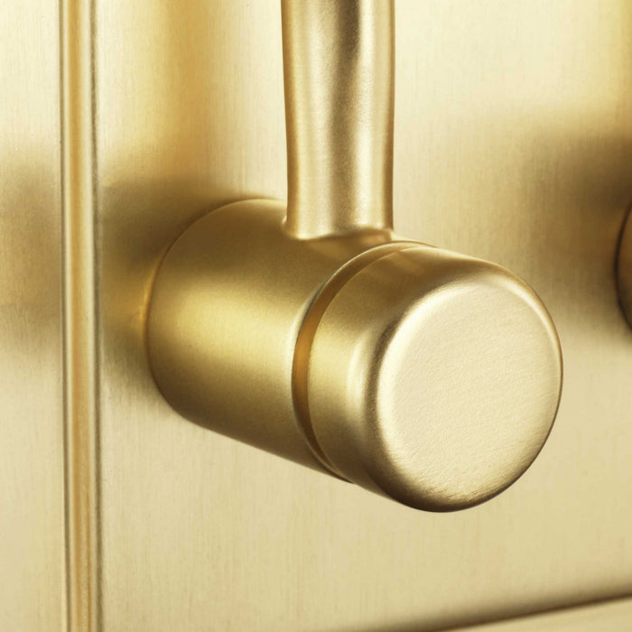 Progress Lighting P710019-012 Two Light Wall Sconce, Satin Brass