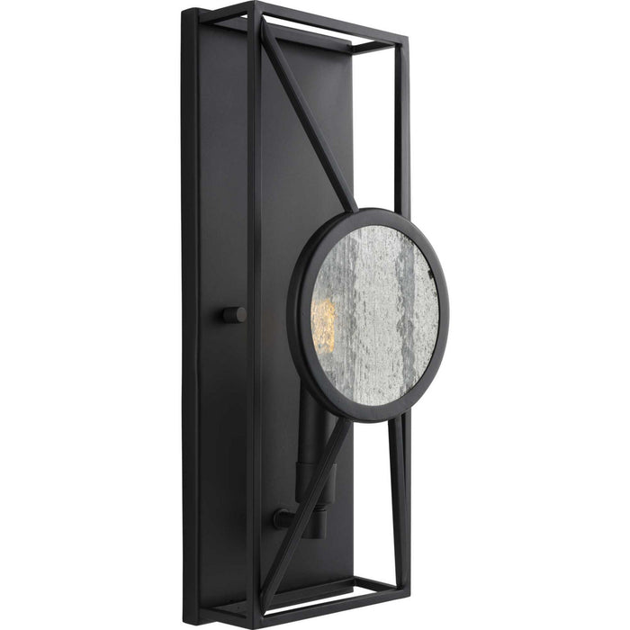 Progress Lighting P710076-031 One Light Wall Sconce, Black