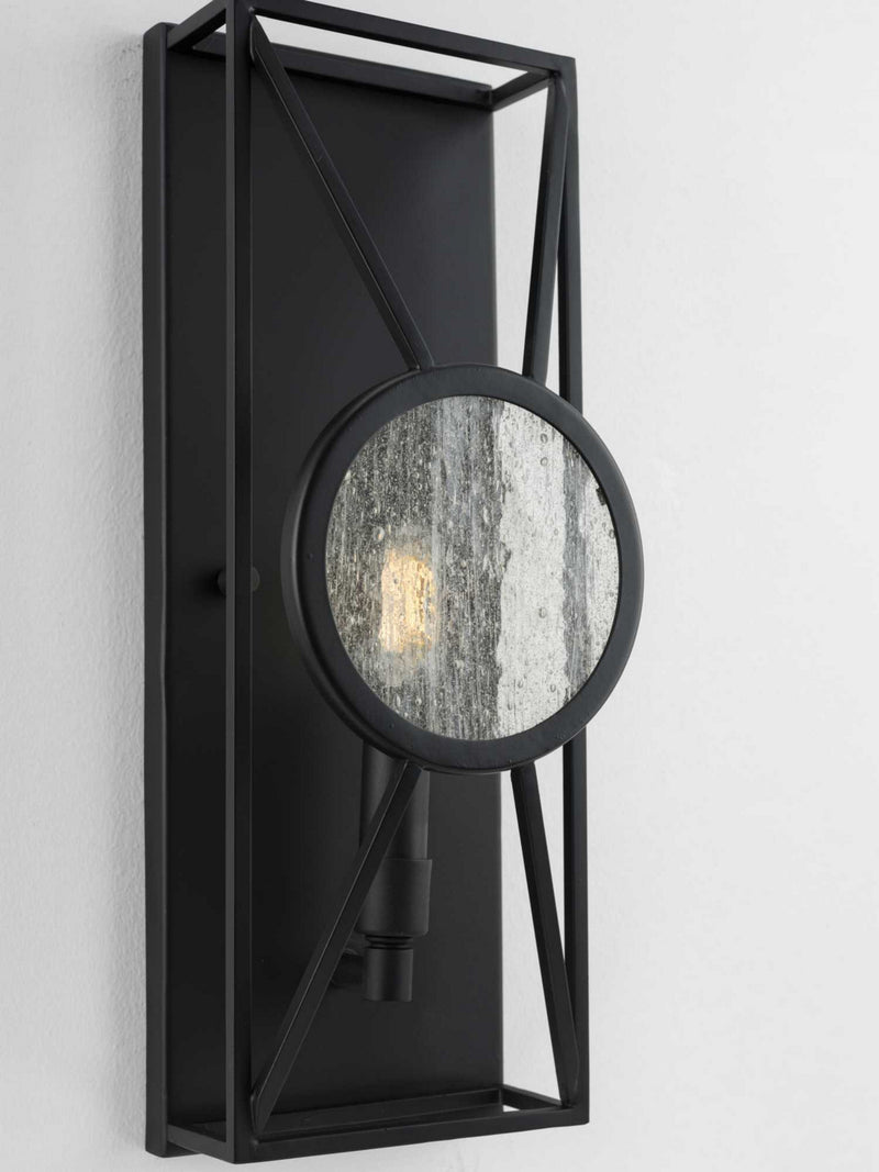 Progress Lighting P710076-031 One Light Wall Sconce, Black