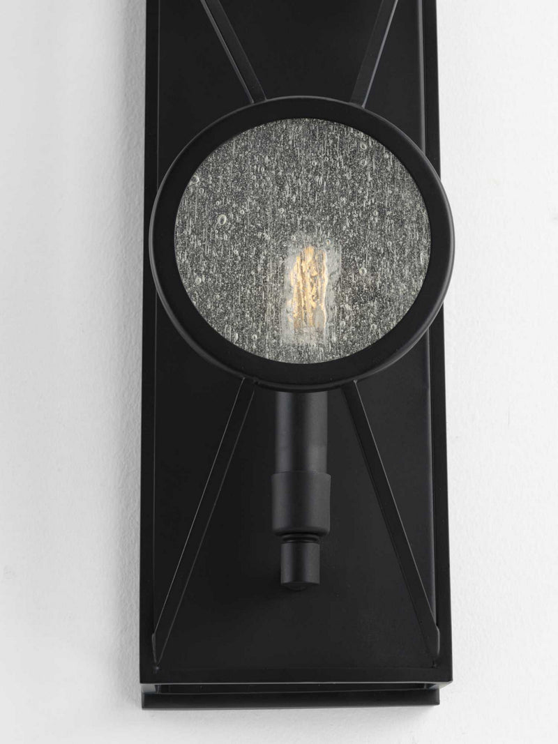 Progress Lighting P710076-031 One Light Wall Sconce, Black