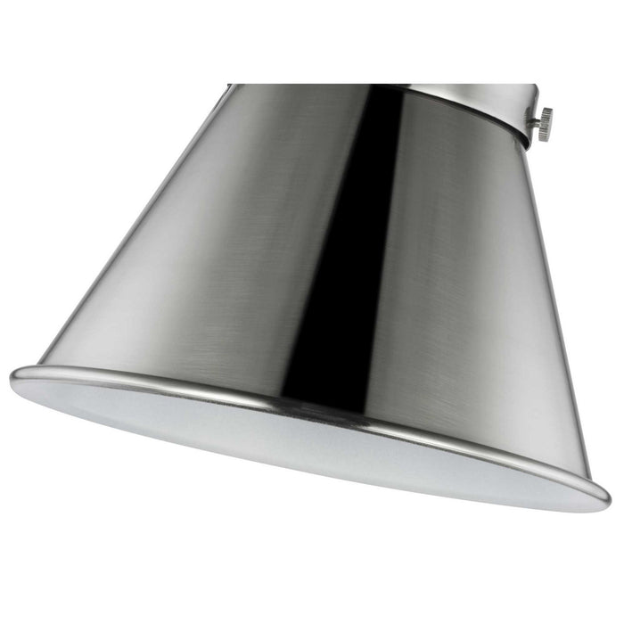 Progress Lighting P710085-009 One Light Swing Arm Wall Lamp, Brushed Nickel