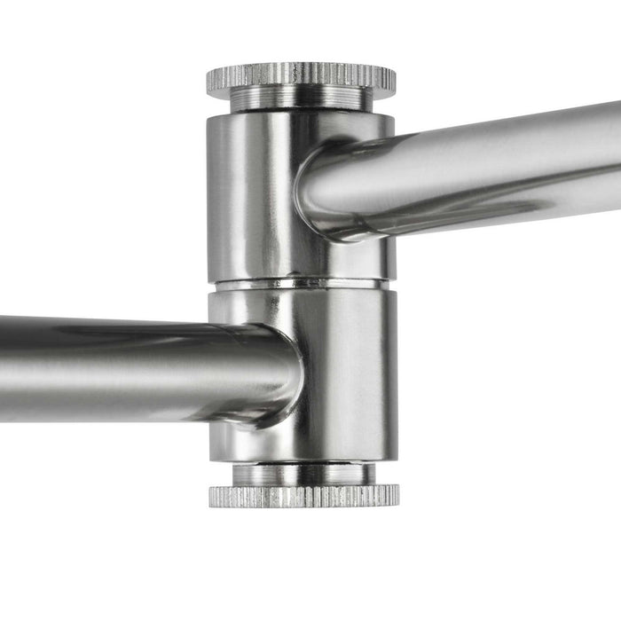 Progress Lighting P710085-009 One Light Swing Arm Wall Lamp, Brushed Nickel