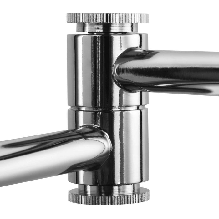 Progress Lighting P710085-104 One Light Swing Arm Wall Lamp, Polished Nickel