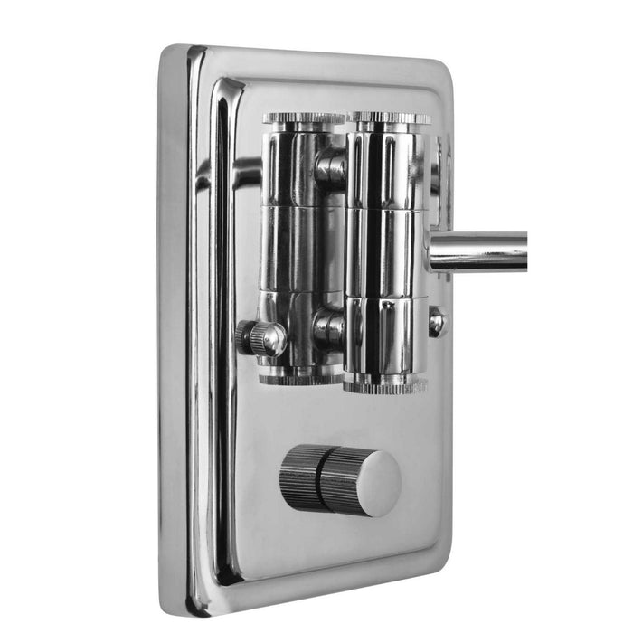 Progress Lighting P710085-104 One Light Swing Arm Wall Lamp, Polished Nickel