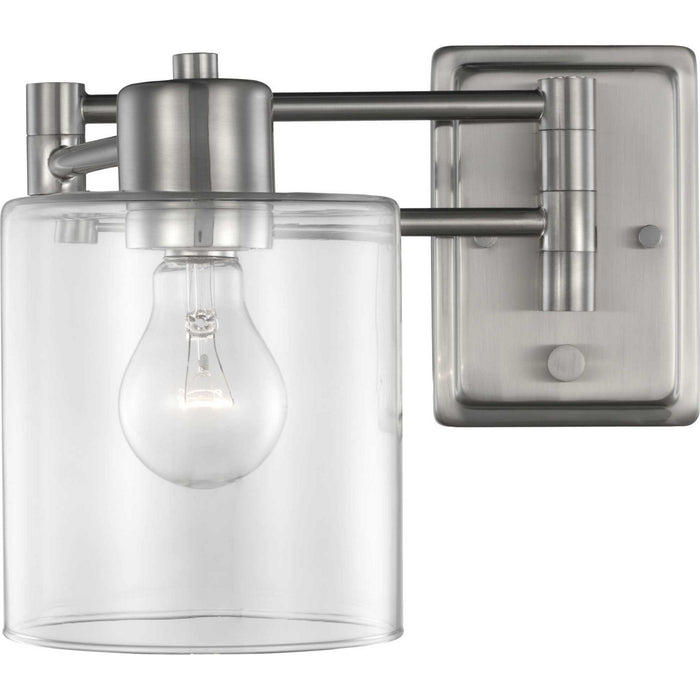Progress Lighting P710086-009 One Light Swing Arm Wall Lamp, Brushed Nickel
