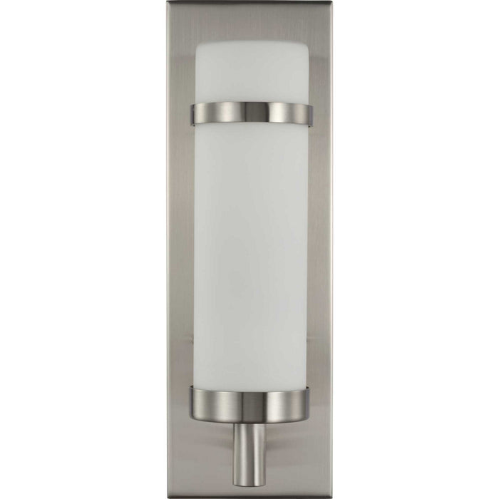 Progress Lighting P710087-009 One Light Wall Sconce, Brushed Nickel