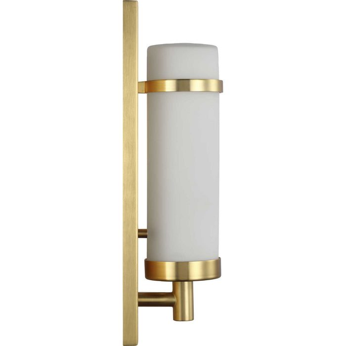 Progress Lighting P710087-012 One Light Wall Sconce, Satin Brass