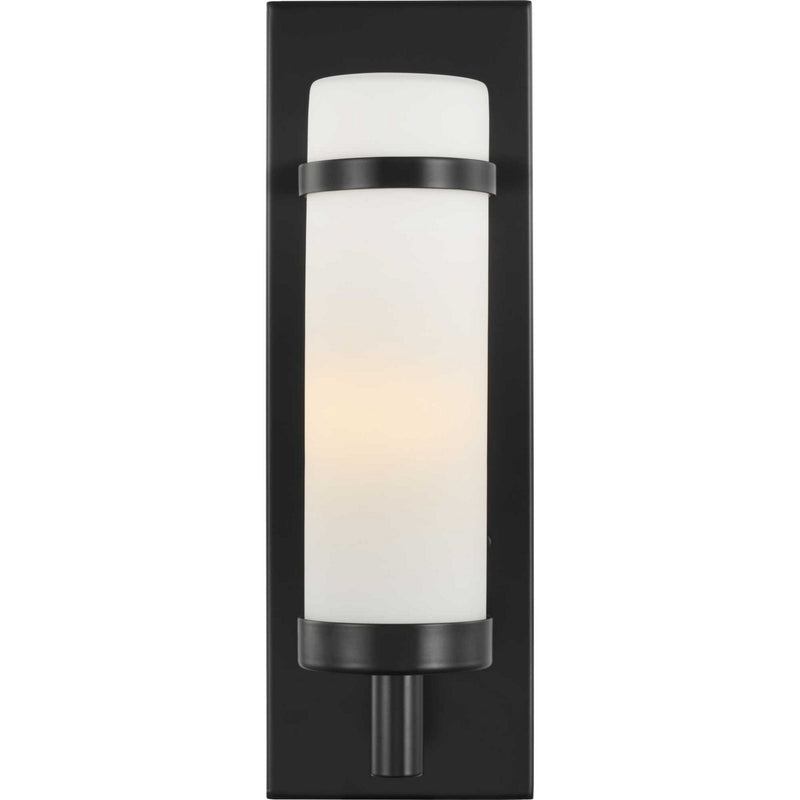 Progress Lighting P710087-031 One Light Wall Sconce, Black