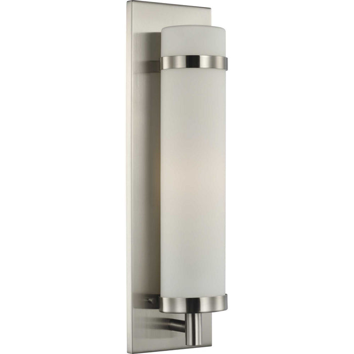 Progress Lighting P710088-009 One Light Wall Sconce, Brushed Nickel
