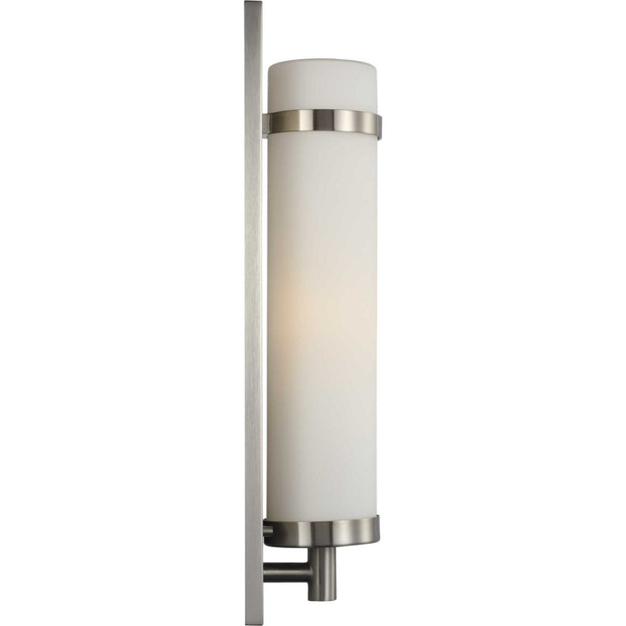 Progress Lighting P710088-009 One Light Wall Sconce, Brushed Nickel