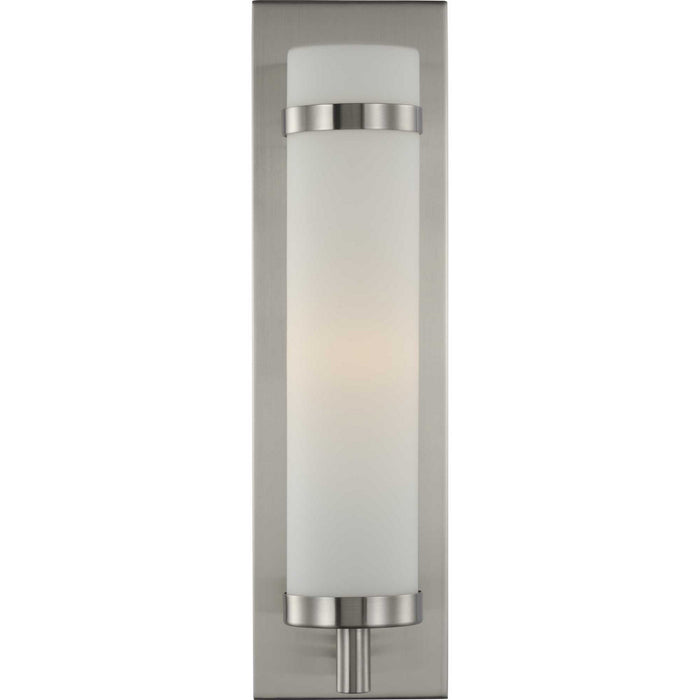 Progress Lighting P710088-009 One Light Wall Sconce, Brushed Nickel