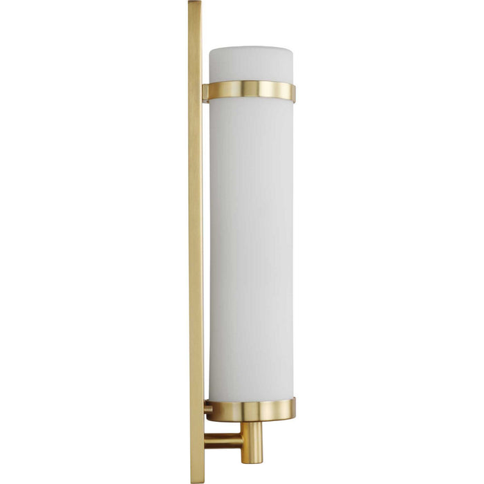 Progress Lighting P710088-012 One Light Wall Sconce, Satin Brass