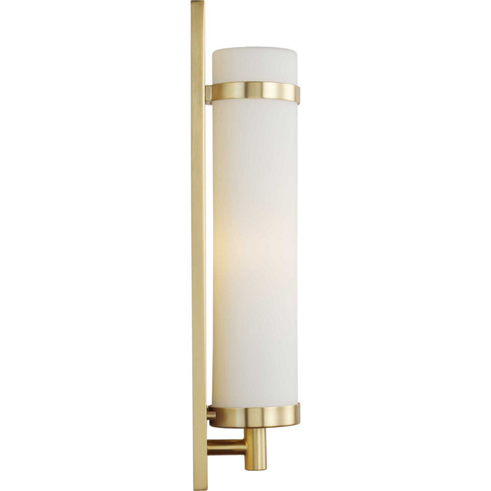 Progress Lighting P710088-012 One Light Wall Sconce, Satin Brass