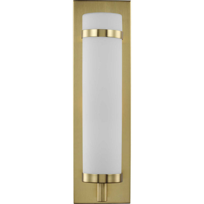 Progress Lighting P710088-012 One Light Wall Sconce, Satin Brass