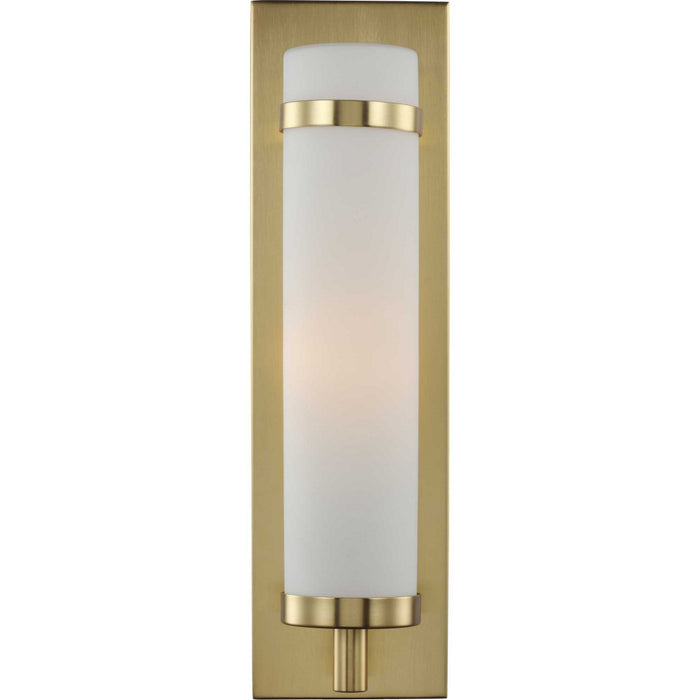 Progress Lighting P710088-012 One Light Wall Sconce, Satin Brass