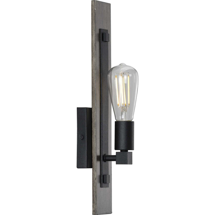 Progress Lighting P710093-031 One Light Wall Bracket, Black