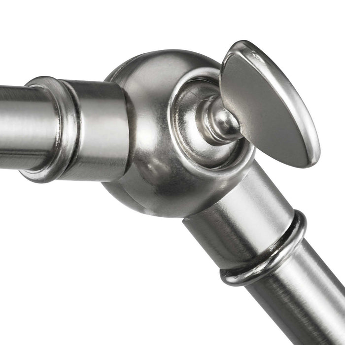 Progress Lighting P710095-009 One Light Swing Arm Wall Lamp, Brushed Nickel