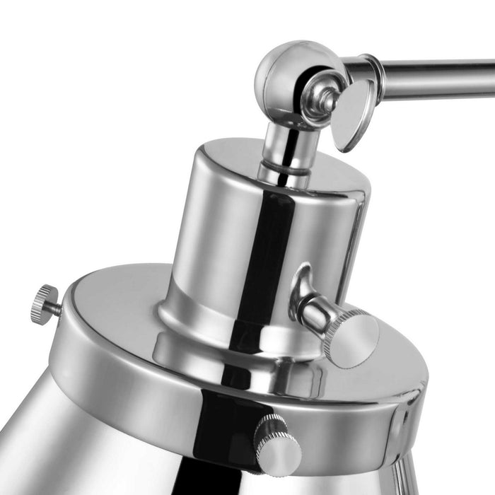 Progress Lighting P710095-104 One Light Swing Arm Wall Lamp, Polished Nickel