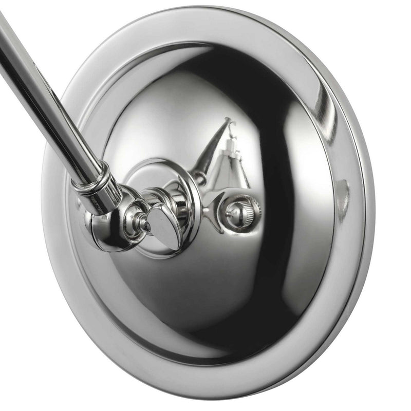 Progress Lighting P710095-104 One Light Swing Arm Wall Lamp, Polished Nickel