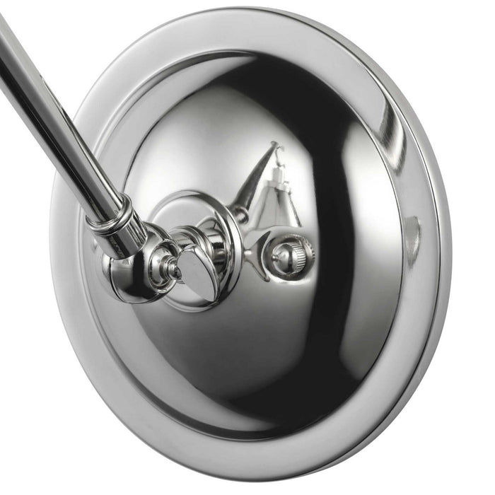 Progress Lighting P710095-104 One Light Swing Arm Wall Lamp, Polished Nickel