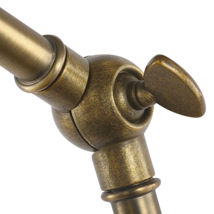 Progress Lighting P710095-163 One Light Swing Arm Wall Lamp, Vintage Brass