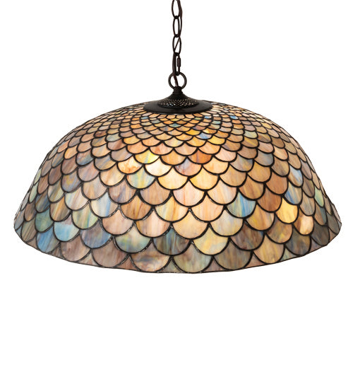 Meyda Tiffany 142653 Three Light Pendant, Mahogany Bronze