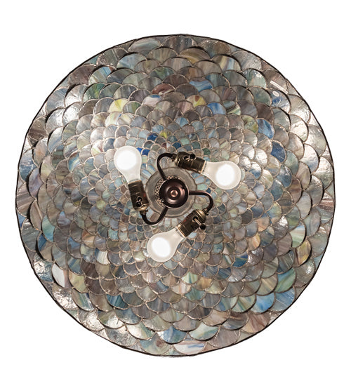 Meyda Tiffany 142653 Three Light Pendant, Mahogany Bronze