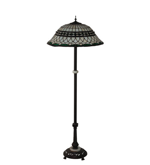 Meyda Tiffany 189107 Three Light Floor Lamp, Mahogany Bronze