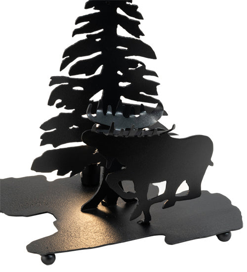 Meyda Tiffany 20496 Two Light Table Base, Textured Black
