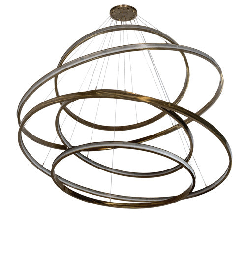 Meyda Tiffany 220811 LED Chandelier, Brass Tint