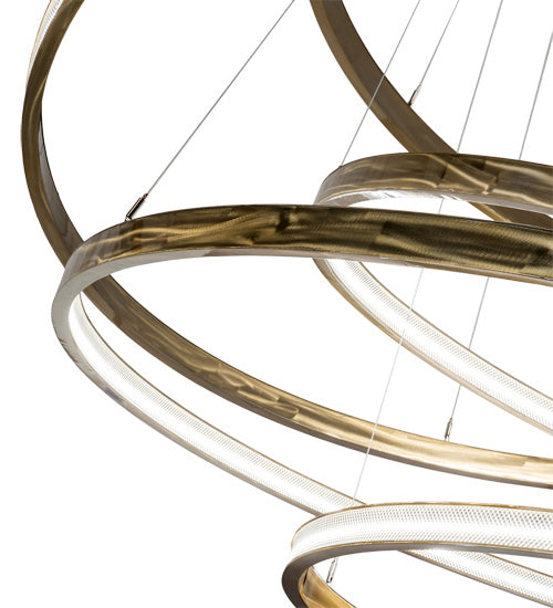 Meyda Tiffany 220811 LED Chandelier, Brass Tint
