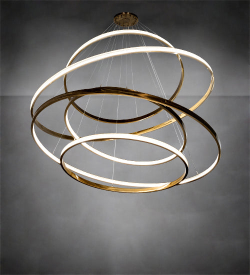 Meyda Tiffany 220811 LED Chandelier, Brass Tint