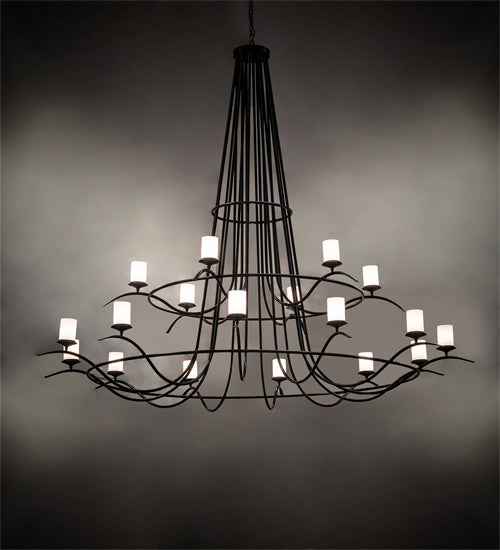 Meyda Tiffany 222728 18 Light Chandelier, Solar Black