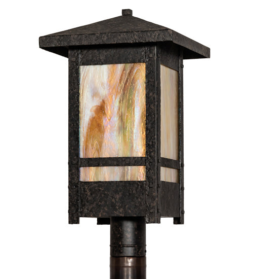 Meyda Tiffany 224167 One Light Post Mount, Coffee Bean