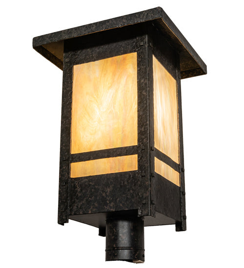Meyda Tiffany 224167 One Light Post Mount, Coffee Bean