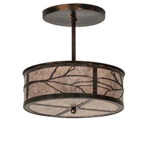 Meyda Tiffany 225295 Two Light Pendant, Dark Burnished Antique Copper