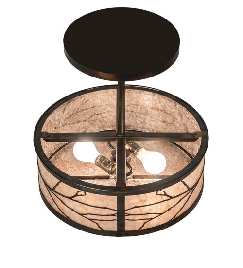 Meyda Tiffany 225295 Two Light Pendant, Dark Burnished Antique Copper