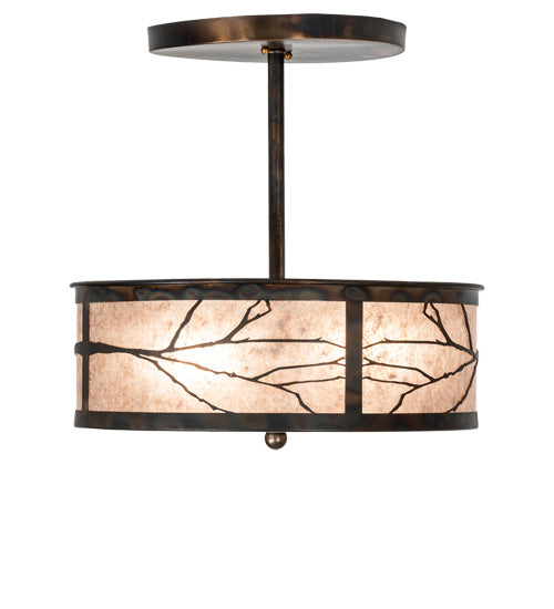 Meyda Tiffany 225295 Two Light Pendant, Dark Burnished Antique Copper