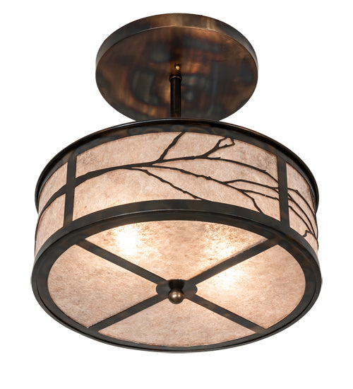Meyda Tiffany 225295 Two Light Pendant, Dark Burnished Antique Copper